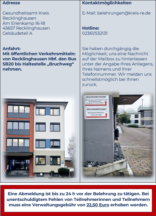 Pr&auml;senzbelehrung