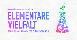 Chemie_Logo_elementare_vielfalt_mit_Erlenmeyer